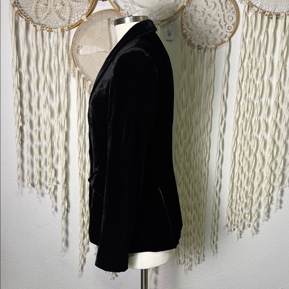 L'Agence Black Velvet Chamberlain Blazer Size 2 - Picture 9 of 14